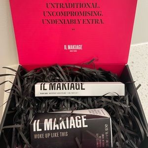 IL MAKIAGE foundation (035) and Black Card waterproof eyeliner